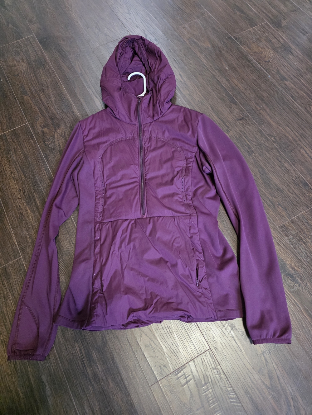 Luluemon Plum Run 4 Cold Primaloft Half Zip Pullover Jacket